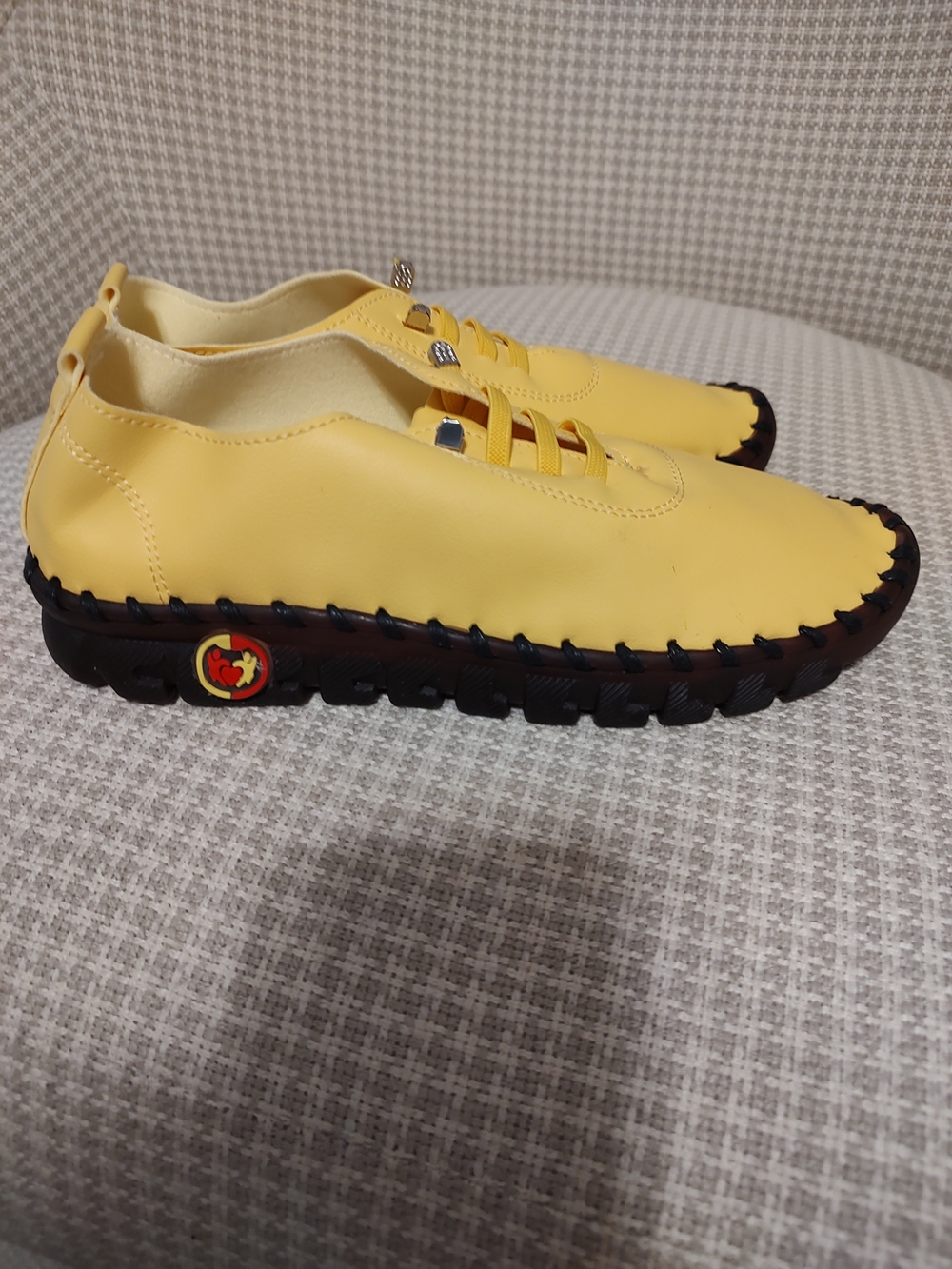Yellow Men's Casual Slip-On Shoes